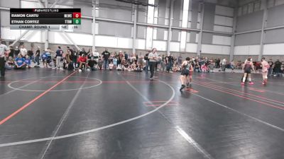 85.8-87.4 lbs Champ. Round 1 - Ramon Cantu, Moses Lake Wrestling Club vs Ethan Cortez, Tri-Town Bullyz Wrestling