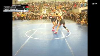 124 lbs Cons. Round 3 - Lacey Mclaughlin, Big Walnut vs Bristyl Ruddle, Wilmington Ladies Freestyle Wr
