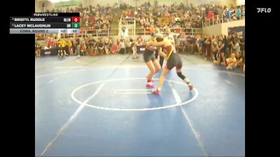 124 lbs Cons. Round 3 - Lacey Mclaughlin, Big Walnut vs Bristyl Ruddle, Wilmington Ladies Freestyle Wr