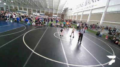 60 lbs Quarterfinal - Ryker Wylie, Sanderson Wrestling Academy vs Chandler Crummett, Green Canyon Wrestling Club