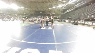 Girls 3A 170 lbs Cons. Round 3 - Morgan Smith, Edmonds-Woodway (Girls) vs Della Young, Silas (Girls)