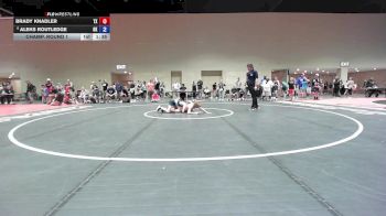 96 lbs Champ. Round 1 - Brady Knadler, TX vs Aleks Routledge, OK