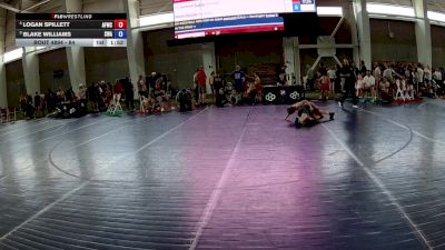 84 lbs Cons. Semis - Logan Spillett, American Falls Wrestling Club vs Blake Williams, Sanderson Wrestling Academy