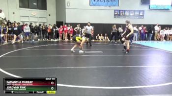 190 lbs Quarterfinal - Jordynn Fink, Center Point-Urbana vs Samantha Murray, West Delaware, Manchester