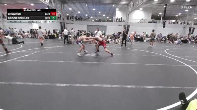 126 lbs Round 5 (6 Team) - CJ Caines, Mat Assassins Black vs Brock Beckler, Team Shutt GT