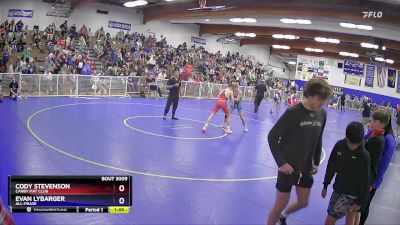 126 lbs Champ. Round 1 - Cody Stevenson, Canby Mat Club vs Evan Lybarger, All-phase