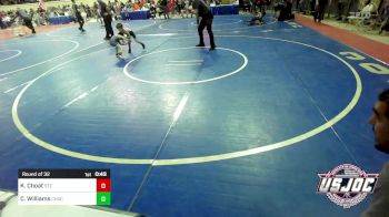 46 lbs Round Of 32 - Karston Choat, Shawnee Takedown Club vs Creed Williams, Choctaw Ironman Youth Wrestling