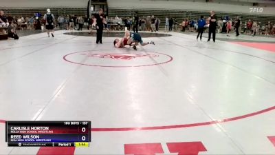 157 lbs Champ. Round 1 - Carlisle Horton, Rolla High School Wrestling vs Reed Wilson, Nixa High School Wrestling