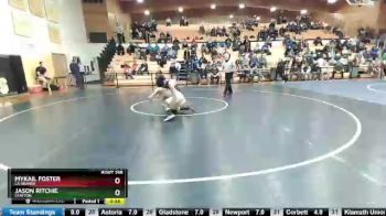 160 lbs Cons. Round 3 - Jason Ritchie, Stayton vs MyKail Foster, La Grande