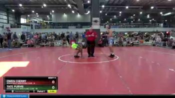 126 lbs Round 2 (6 Team) - Owen Cherry, BEACH BOYZ WRESTLING CLUB vs Tate Purvis, HEADHUNTERS WRESTLING CLUB