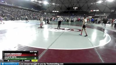 74 lbs Champ. Round 3 - Zahkye Keys, Franklin Pierce Cardinal Wrestling Club vs Ayden Hernandez, Ascend Wrestling Academy