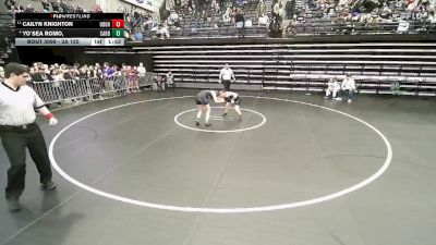 3A 125 lbs Cons. Round 2 - Cailyn Knighton, Ogden vs Yo`sea Romo,, Carbon