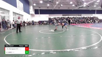 132 lbs Cons. Round 1 - Angel Zaragoza Villa, Valencia (Placentia) vs Jake Lopez, Sonora