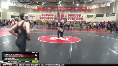 85 lbs Cons. Round 2 - Lincoln Schuelke, Berge Elite Wrestling Academy vs Mason Rau, New Prague Wrestling