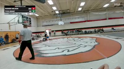 95-96 lbs Round 1 - Tyce Grant, Cody Middle School vs Parker Nelson, Shoshoni Junior High School