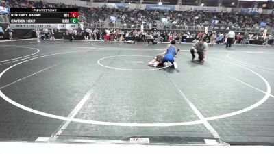130 lbs Round Of 16 - Kortney Akpan, Wtc vs Cayden Holt, Marshfield Youth Wrestling