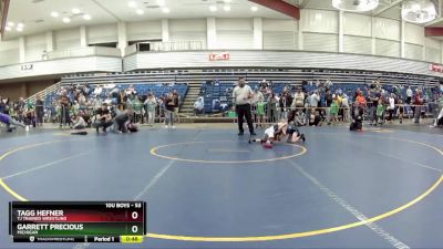 53 lbs Quarterfinal - Garrett Precious, Michigan vs Tagg Hefner, TJ Trained Wrestling