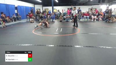 70 lbs Rr Rnd 2 - Savino DeJuliis, All American vs Michael Bartlett, Mat Assassins