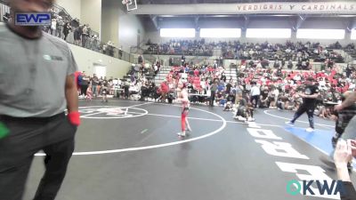 55 lbs Quarterfinal - Nevalee Petty, Skiatook Youth Wrestling vs Jett Brooks, Raw Wrestling Club