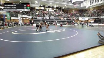 190 lbs Champ. Round 1 - Hannah James, Ellis HS vs Savanah Koch, Humbolt Hs