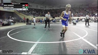 67 lbs Consi Of 16 #2 - Bray Johnson, Checotah Matcats vs Dawson Long, Standfast
