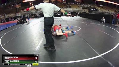 92 lbs Quarterfinal - Ramsey Crow, Toombs vs Troy Isaacson, Attack