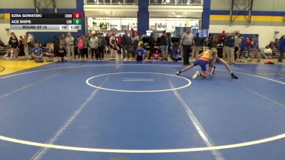 121 lbs Round Of 16 - Ezra Gowatski, Connellsville vs Ace Shipe, Line Mountain