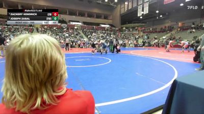 165 lbs Semifinal - Joseph Zabal, Springdale Youth Wrestling Club vs Zackery Kendrick, Cyclone Youth Wrestling