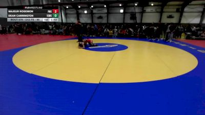 U12 FS - 98 lbs Cons. Semis - Majeur Rosemon, Peninsula Wrestling Club vs Dean Carrington, Twin City Wrestling Club