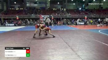 116 lbs Semifinal - Noah Kubala, Chaparral Wrestling Club vs Alex Herrera, Westside