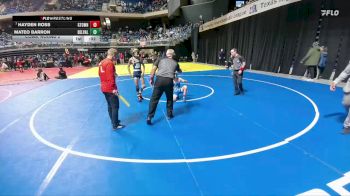 5A 106 lbs Cons. Round 2 - Hayden Ross, Georgetown vs Mateo Barron, El Paso Del Valle