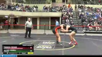 145 lbs Champ. Round 2 - Alyssa Morell, Oakfield vs Tanisha Messer, Kickapoo/La Farge/Youth Initiative