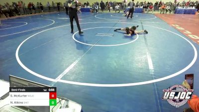 75 lbs Semifinal - Savyn McKurter, Mojo Grappling Academy vs Nevaeh Atkins, Smith Wrestling Academy