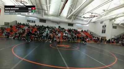 190B Round 1 - Justin Marquez, Powell vs Zack Kuntz, Greybull/Riverside