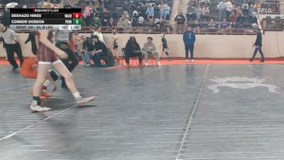 80_B lbs Round Of 32 - Deshazo Hines, Washington vs Connor Dobson, Punxsutawney