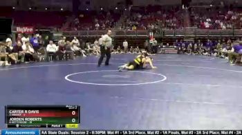 138 lbs 5th & 7th Place - Carter R Davis, 5-Ankeny vs Jorden Roberts, 6-Bettendorf