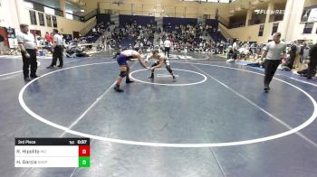 160 lbs 3rd Place - Rafael Hipolito, Independence HS vs Holden Garcia, Notre Dame Green Pond