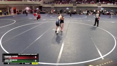 152 Championship Bracket Cons. Round 2 - Jake Benbow, Minnetonka vs Parker Judge, Scott West