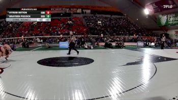 4A 215 lbs Cons. Round 2 - Brayden Pocock, Sugar-Salem vs Hyrum Mitton, Kimberly