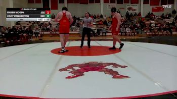 285 lbs Round 2 (6 Team) - Cody Pennington, Onaga HS vs Ryden Moody, Atchison HS