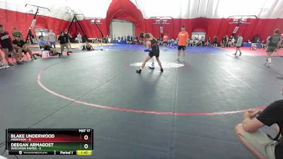 113 lbs Quarters & Wb (16 Team) - Deegan Armagost, Wisconsin Rapids vs Blake Underwood, Marathon