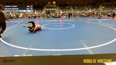 112 lbs Consi Of 8 #2 - Audrey Flores, Raw Wrestling Club vs Ireland Simpson, Contenders Wrestling Academy