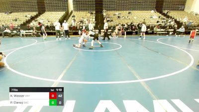 77 lbs Rr Rnd 10 - Kole Wasser, Grit Mat Club vs Parker Clancy, Seagull Wrestling Club