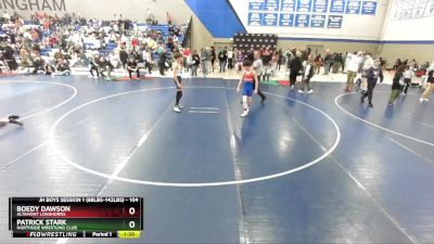 104 lbs 5th Place Match - Patrick Stark, Northside Wrestling Club vs Boedy Dawson, Altamont Longhorns