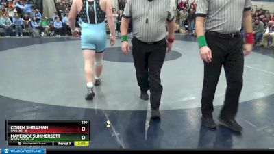 220 lbs Quarters & Wb (16 Team) - Aj Thompson, South Adams vs Walker Van Ness, Cascade