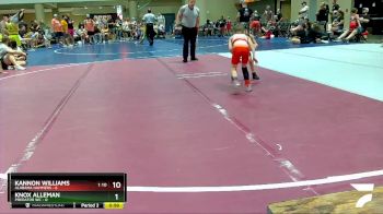 45 lbs Round 4 (6 Team) - Kannon Williams, Alabama Hammers vs Knox Alleman, Predator WC