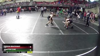 100 lbs Cons. Round 2 - Winston Cline, 2TG vs Pierson Braithwait, CWO