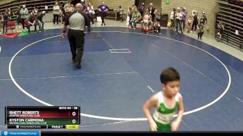 58 lbs 5th Place Match - Kyston Carmona, Payson Lions Wrestling Club vs Rhett Roberts, Aviator Wrestling Club