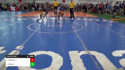 J-70 lbs Consi Of 8 #2 - Landyn Clifford, NY vs Logan Rang, PA