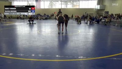 138 lbs Round 2 - Olivia Brown, North Iowa Area CC vs Emily Hibner, Waldorf University
